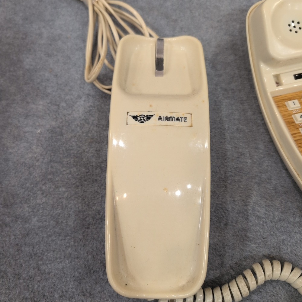 Vintage AIRMATE Beige Dial Push Button Telephone Retro Home Office Desk Phone - Picture 4 of 6